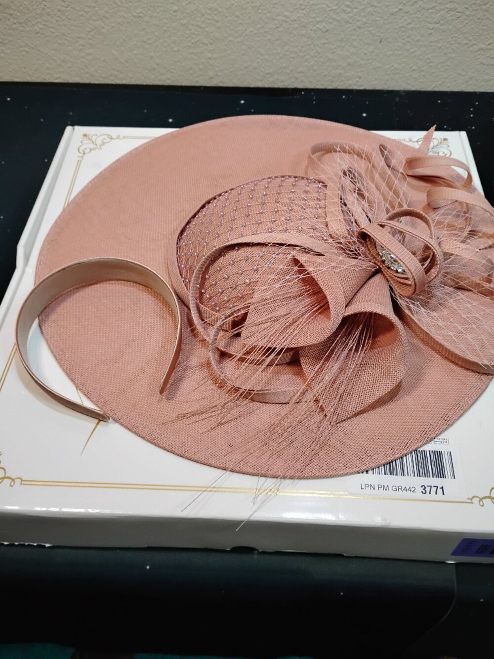 Pink Fascinator Hat Tea Party Wedding Kentucky Derby Headband Women